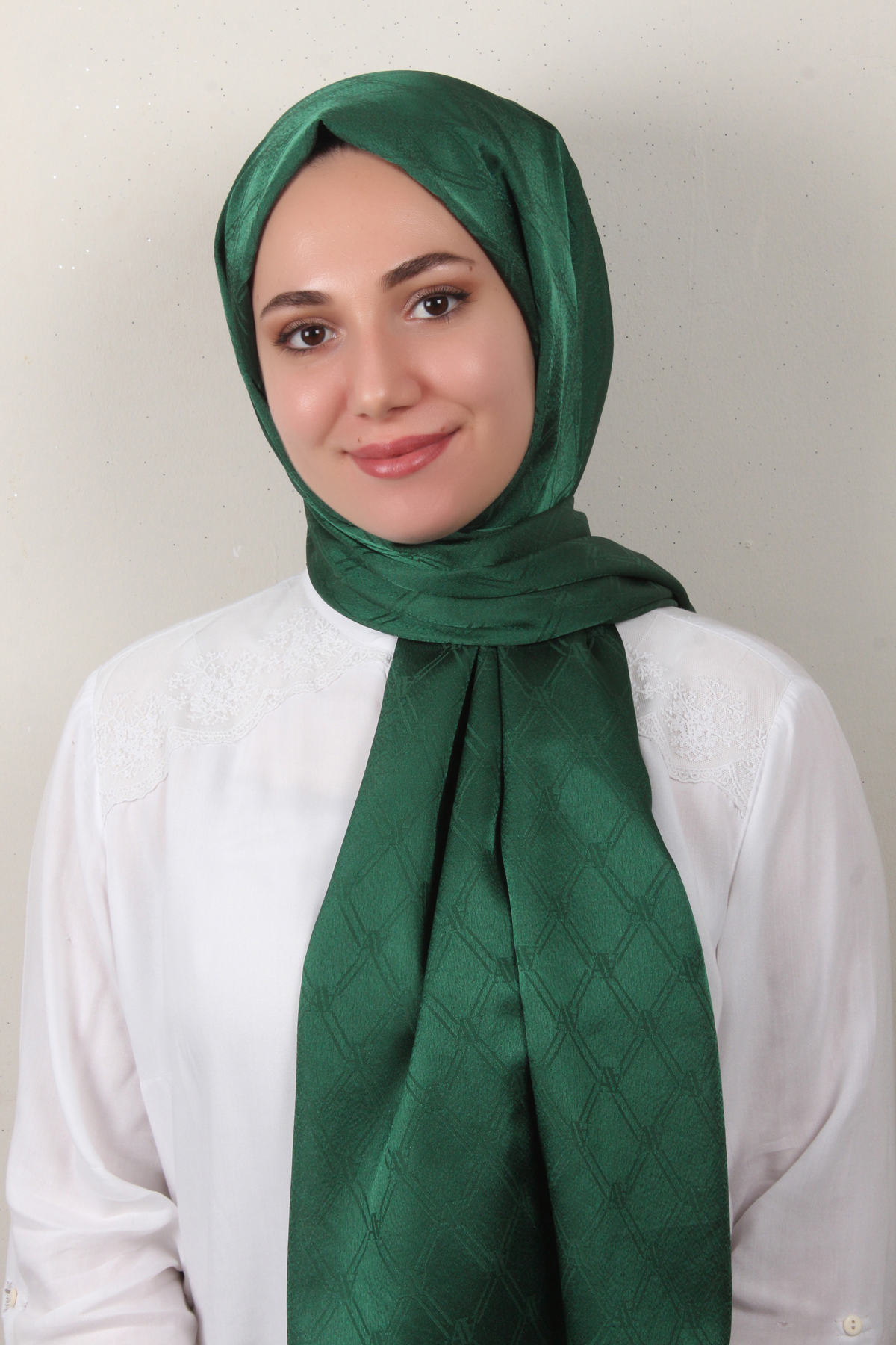 Armine Jakar İpeksi Şal 3106-11 Zümrüt