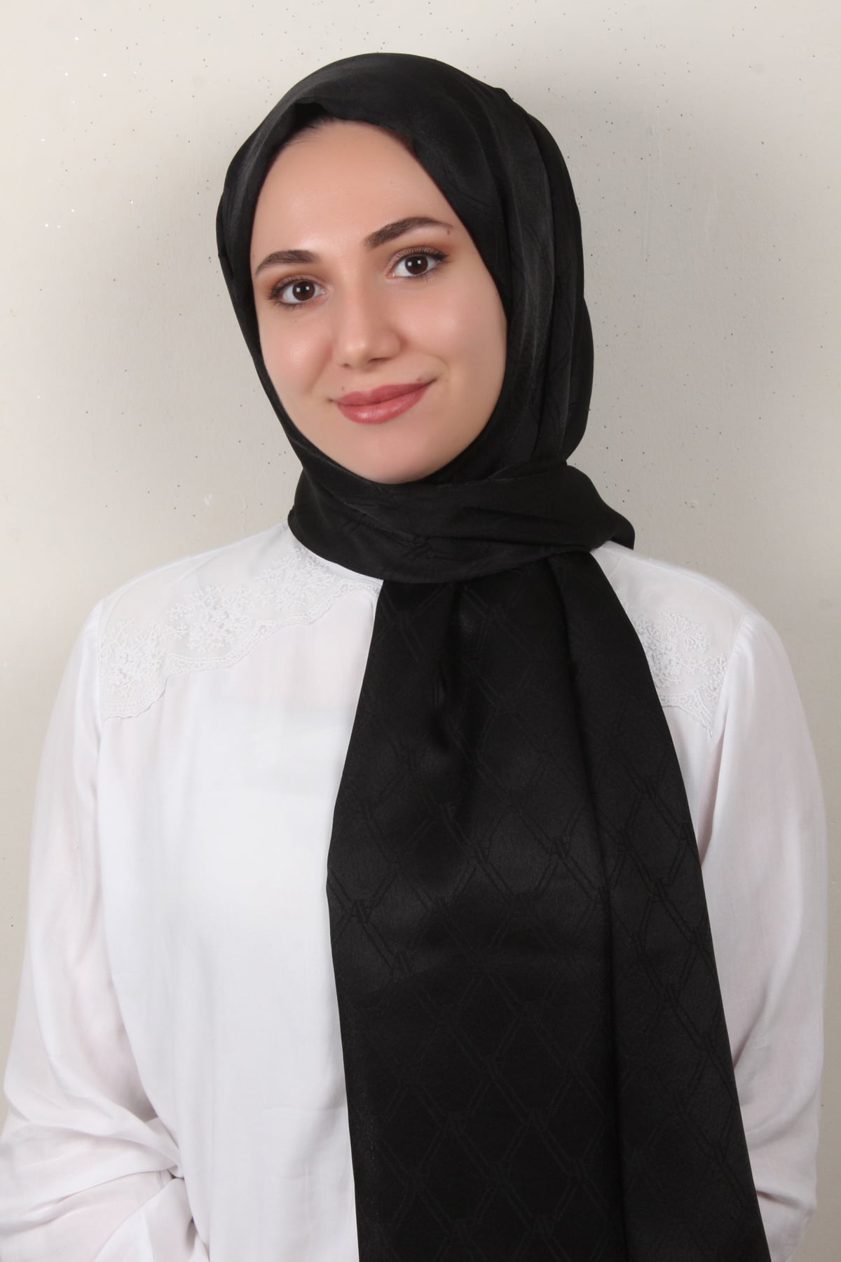 Armine Jakar İpeksi Şal 3106-13 Siyah