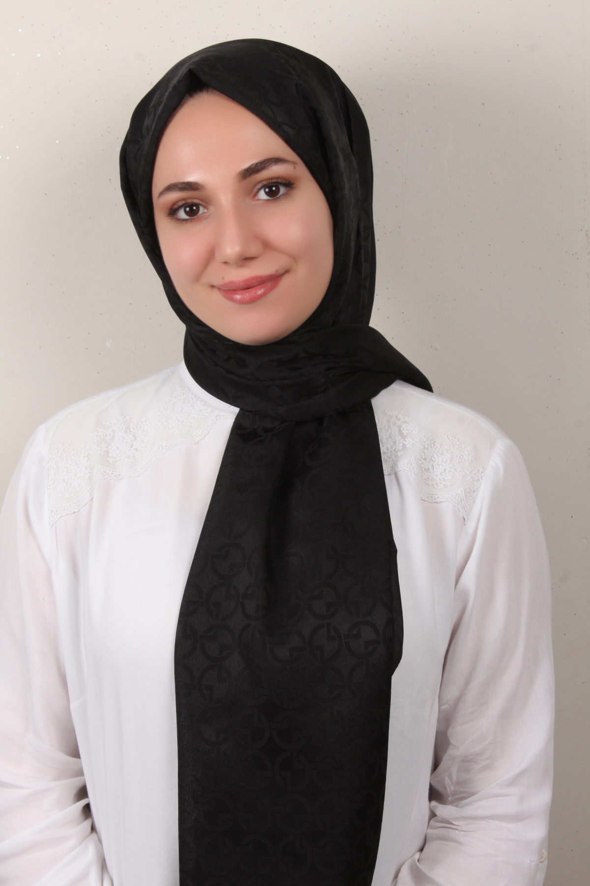 Armine Jakar İpeksi Şal 3107-8 Siyah