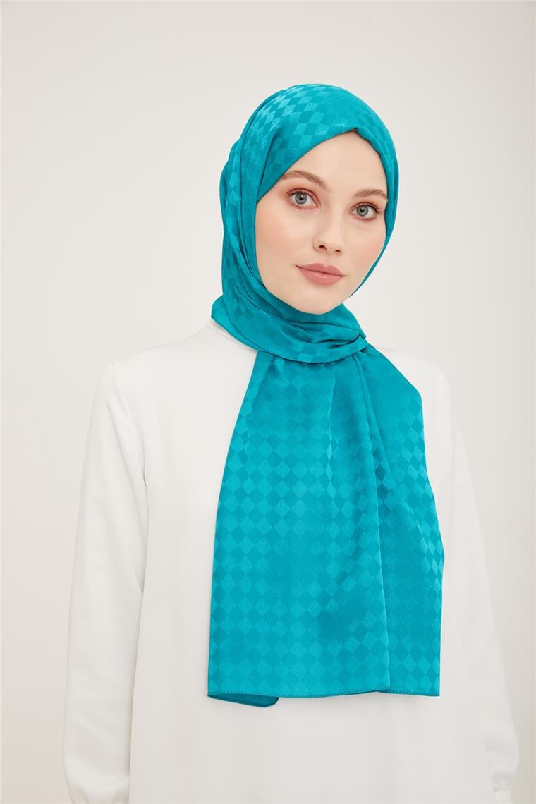 Armine Jakar İpeksi Şal Dama 3099-2 Cam Göbeği