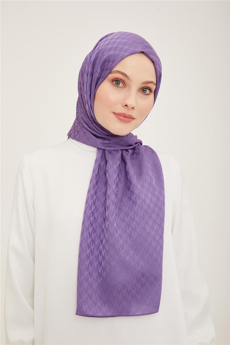 Armine Jakar İpeksi Şal Kaz Ayağı 3100-5 Lavanta