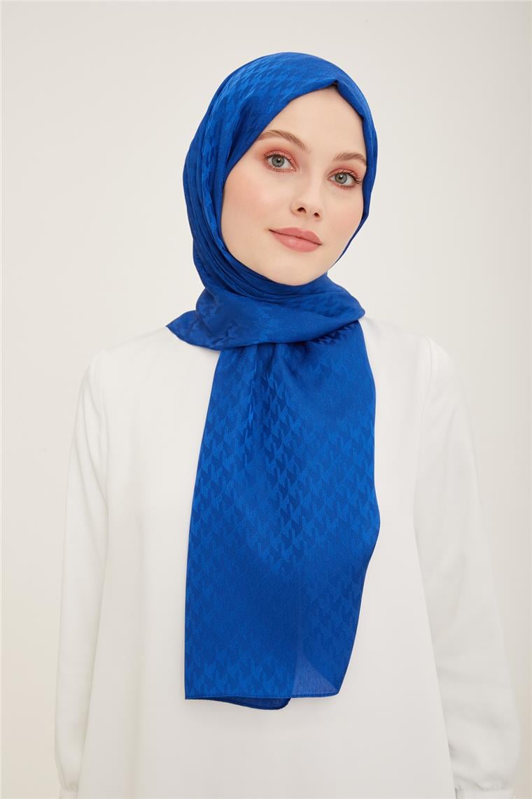 Armine Jakar İpeksi Şal Kaz Ayağı 3100-7 Saks