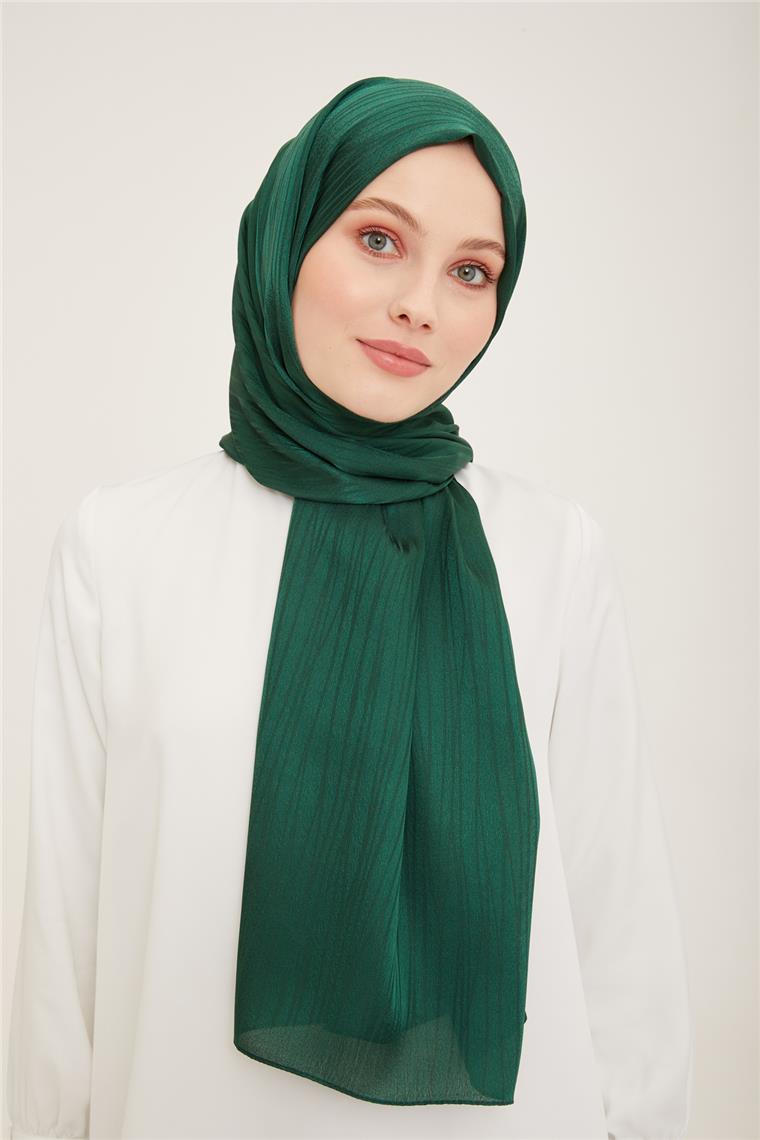Armine Jakar İpeksi Şal Kırçıl 3098-4 Zümrüt