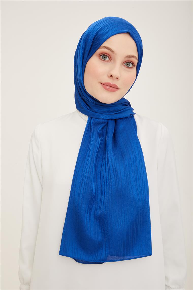 Armine Jakar İpeksi Şal Kırçıl 3098-6 Saks