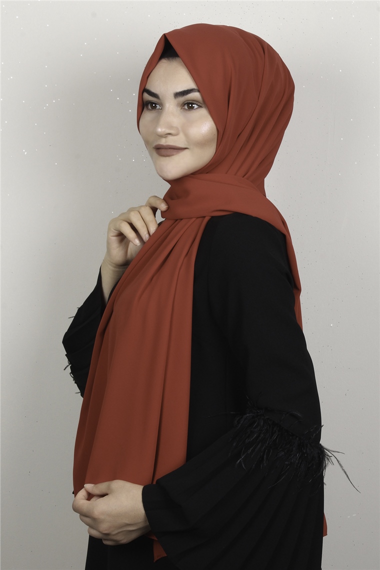 Armine Medine İpeği Şal 3091-11 Kırmızı
