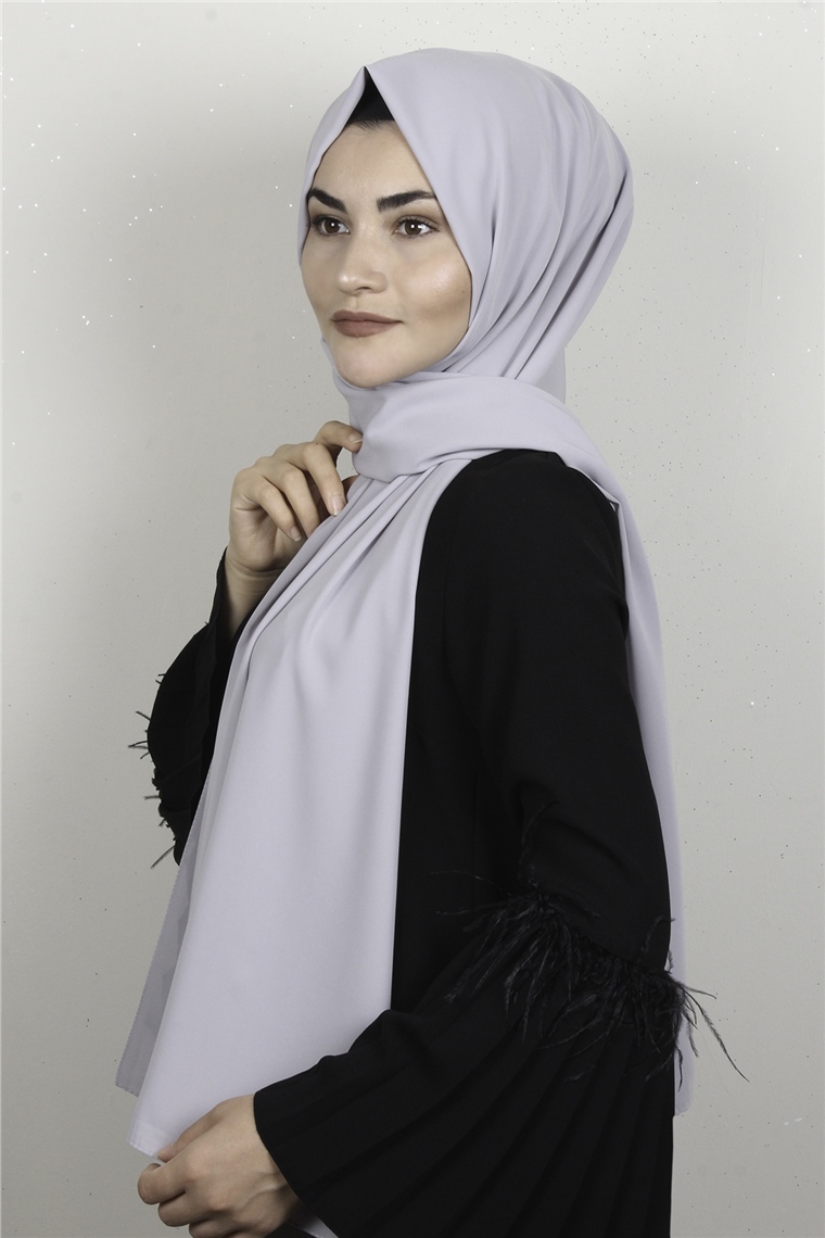 Armine Medine İpeği Şal 3091-19 Gümüş