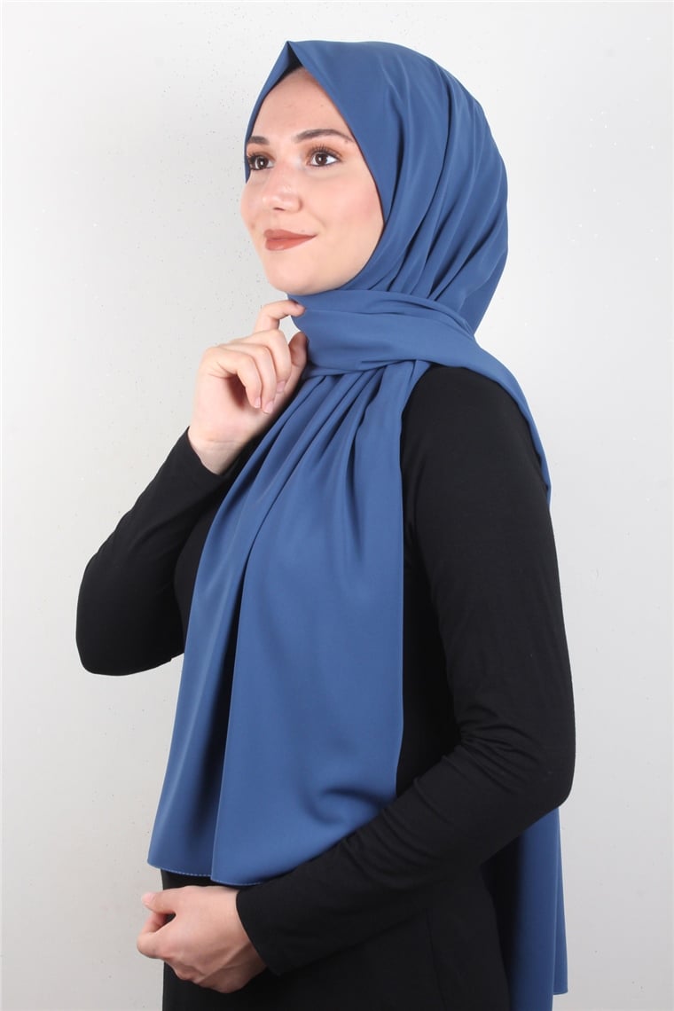 Armine Medine İpeği Şal 3091-30 İndigo