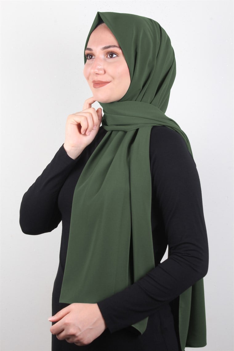 Armine Medine İpeği Şal 3091-34 Haki