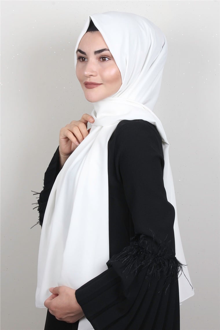 Armine Medine İpeği Şal 3091-5 Ekru