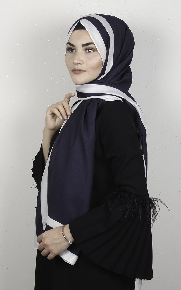 Armine Modal Şal 8687-19 Lacivert