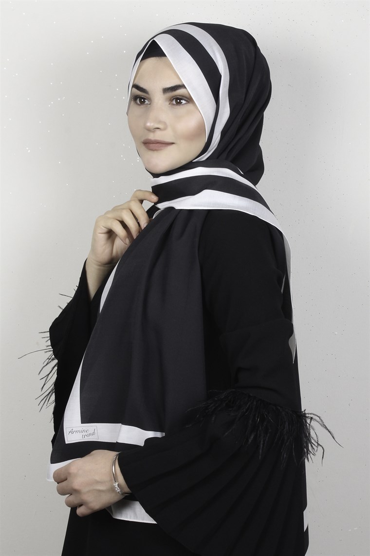 Armine Modal Şal 8687-20 Siyah