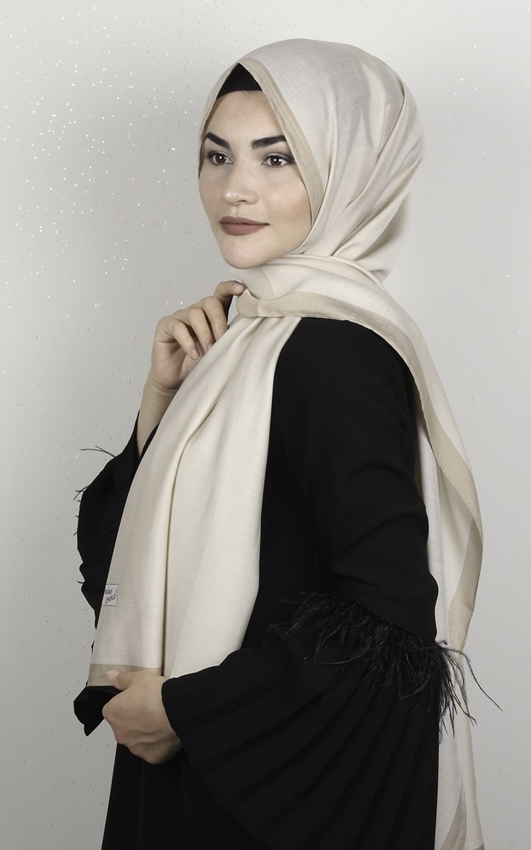 Armine Modal Şal 8687-7 Açık Vizon