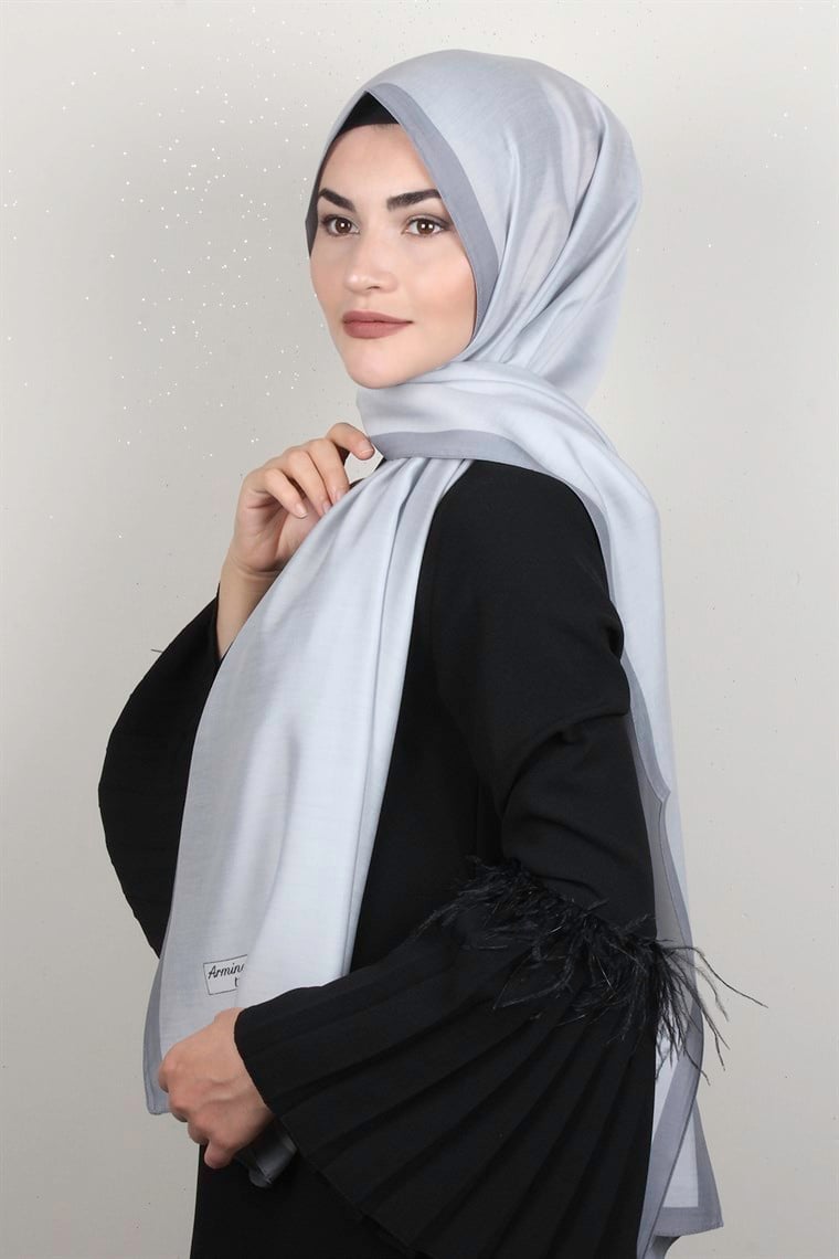 Armine Modal Şal 8687-8 Gri