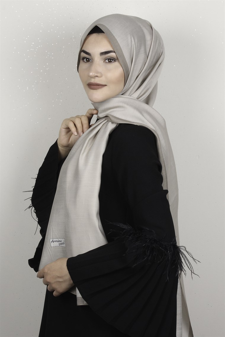 Armine Modal Şal 8687-9 Vizon