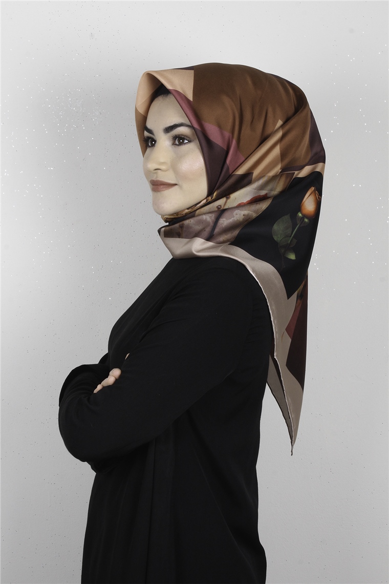 Armine Nostalji İpek Eşarp 7263-08 (Twill İpek)