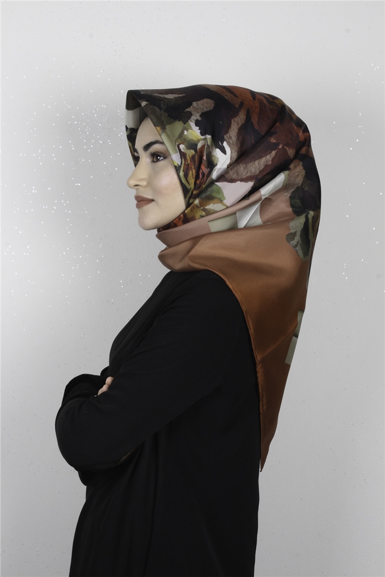 Armine Nostalji İpek Eşarp 7630-07 (Twill İpek)
