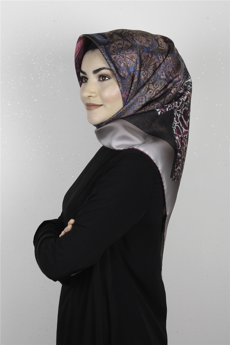 Armine Nostalji İpek Eşarp 7639-11 (Twill İpek)