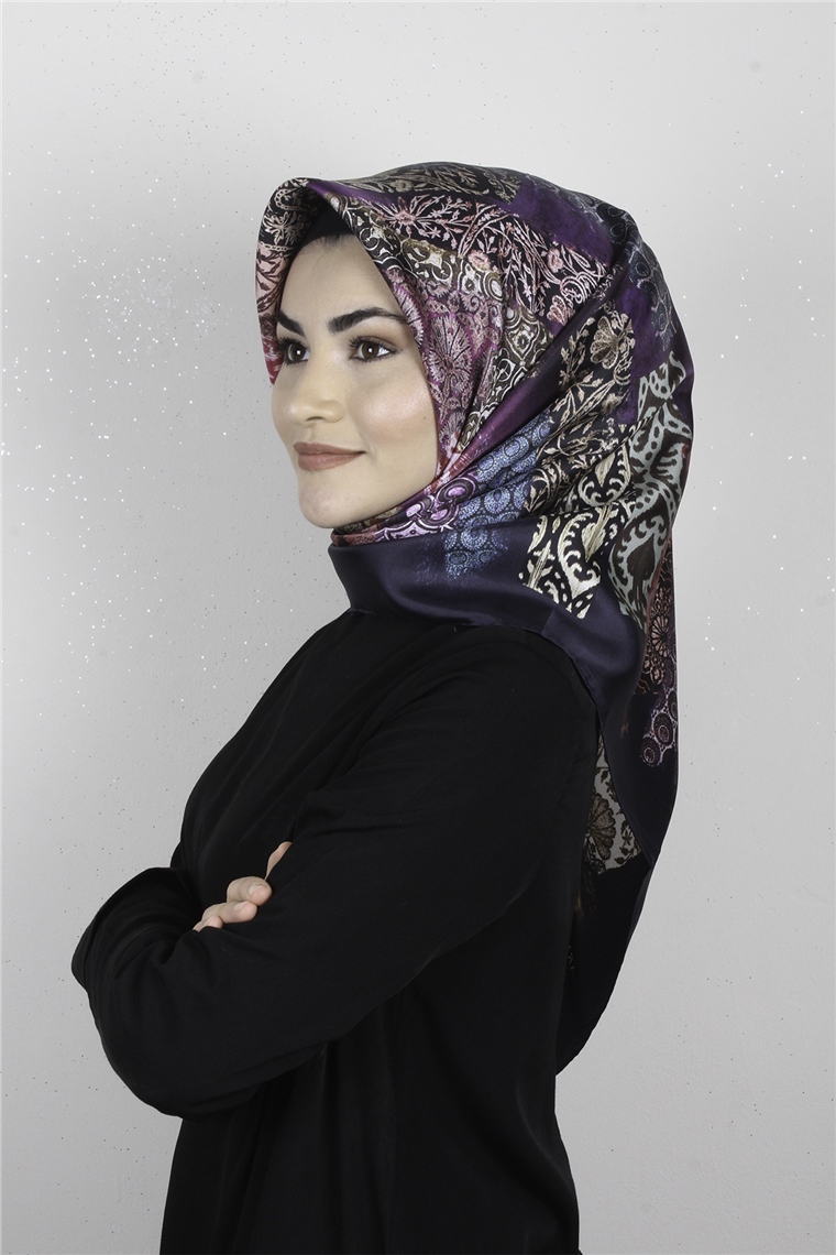 Armine Nostalji İpek Eşarp 8008-36 (Twill İpek)