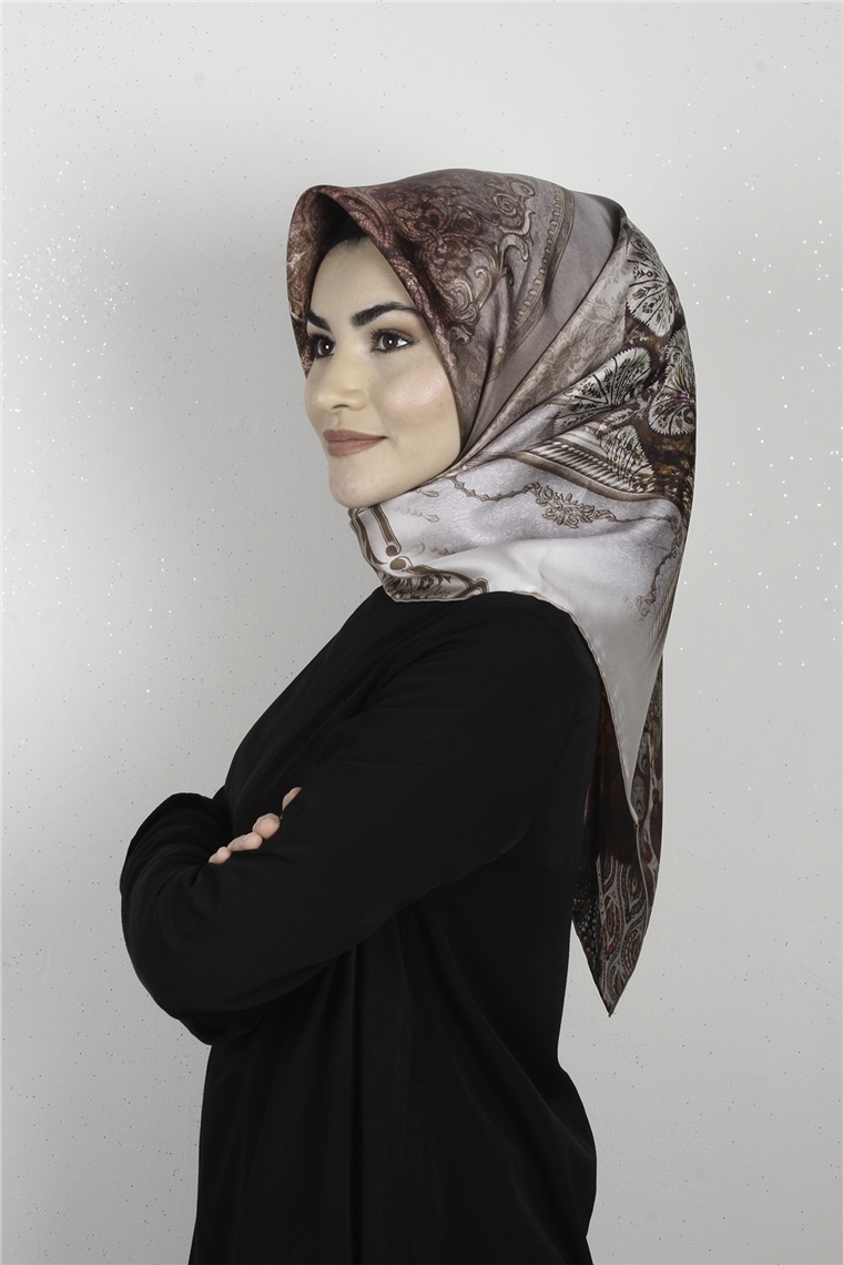 Armine Nostalji İpek Eşarp 8019-03 (Twill İpek)