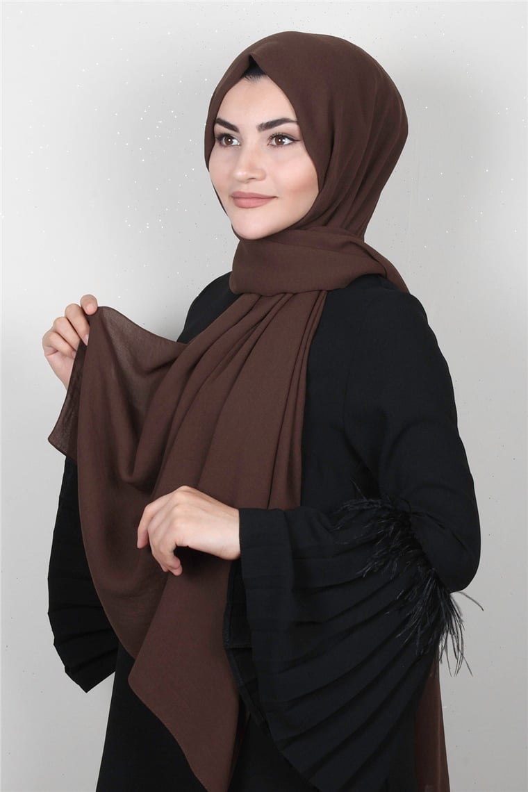 Armine Trend Cazz Şal 3072-13 Kahverengi