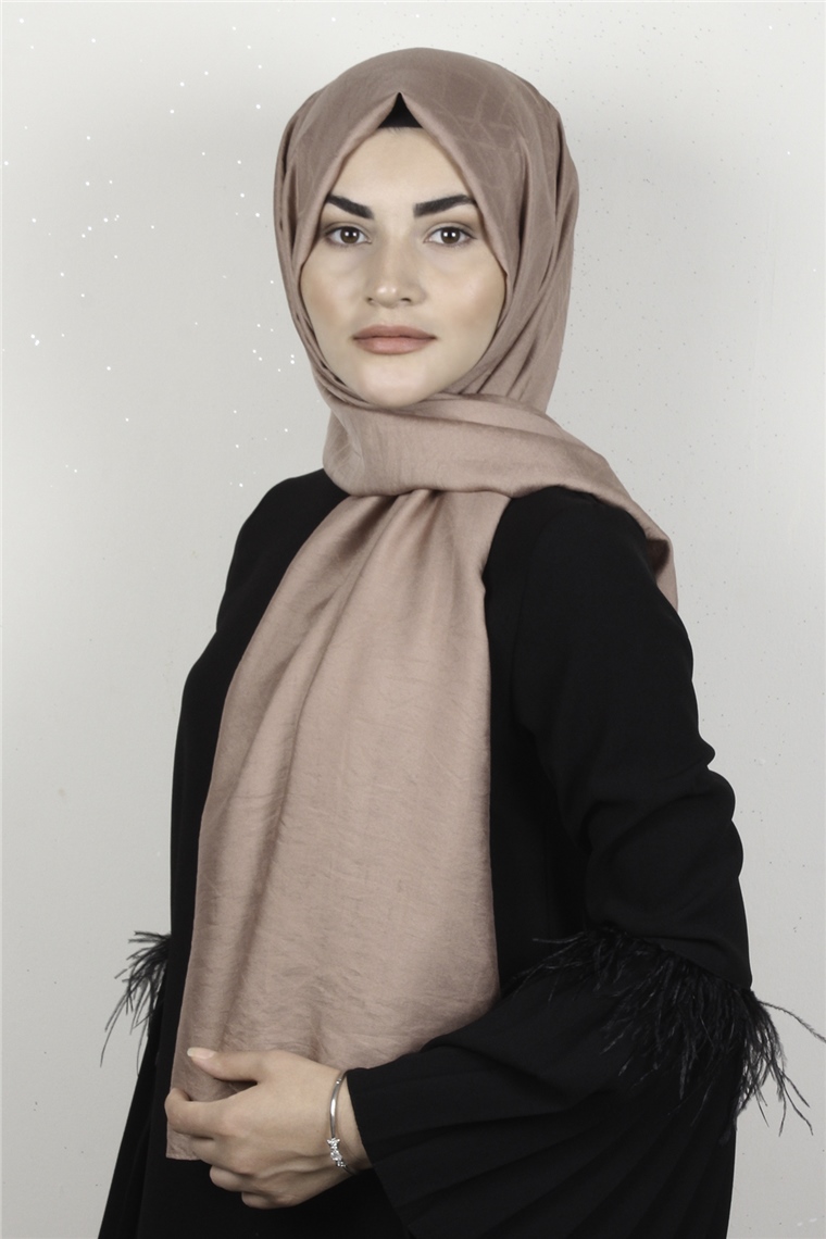 Armine Trend Lina Şal 1367-1 Geometrik-Fondöten