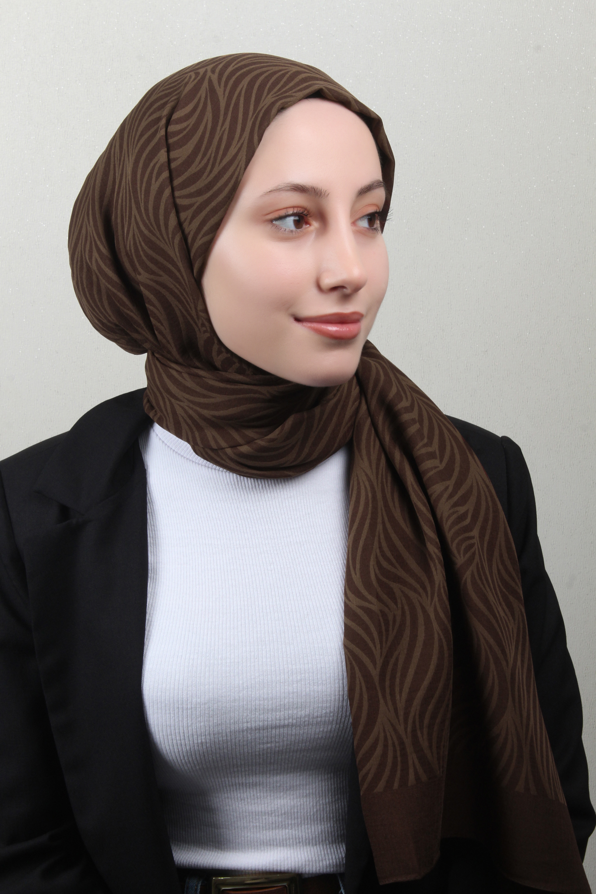 Armine Ultralıght Şal 3111-19 Acı Kahve