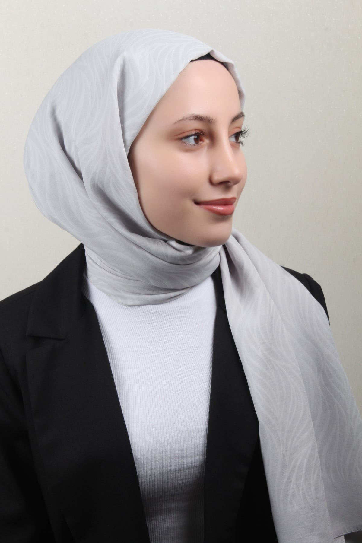 Armine Ultralıght Şal 3111-8 Açık Gri