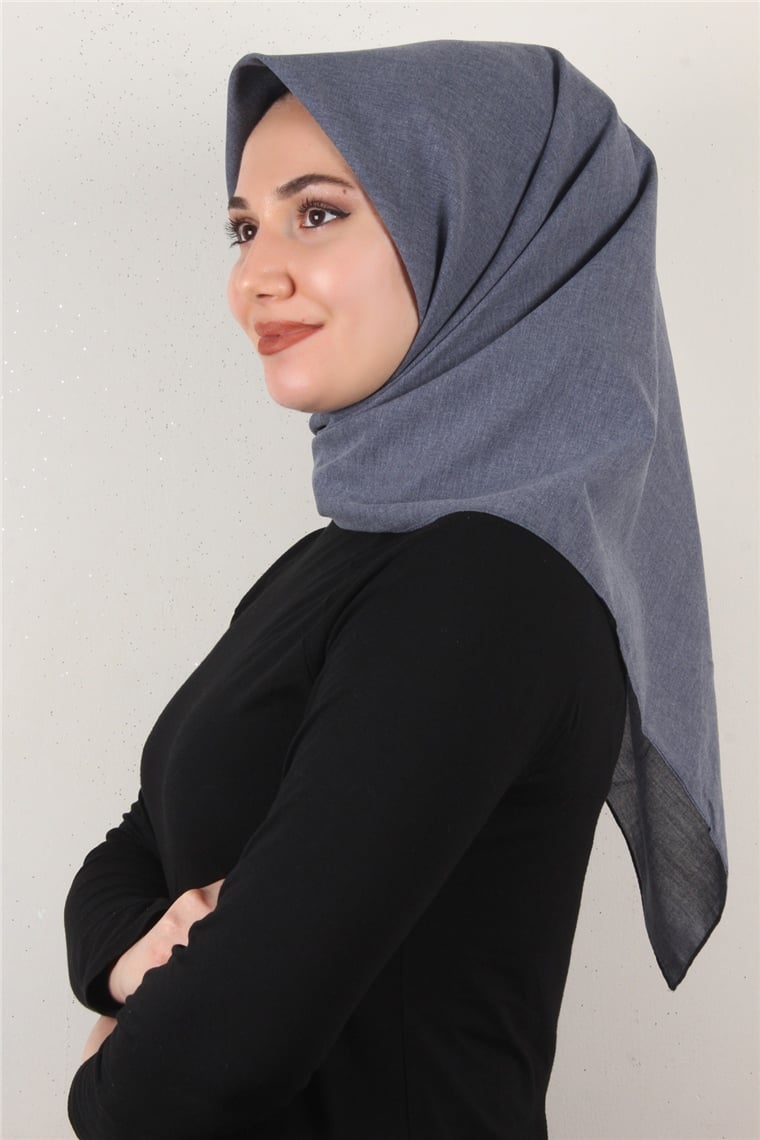 Bambu & Coton Eşarp 3087-24 Kot Mavi