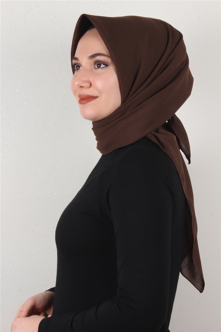 Bambu & Coton Eşarp 3087-4 Kahverengi