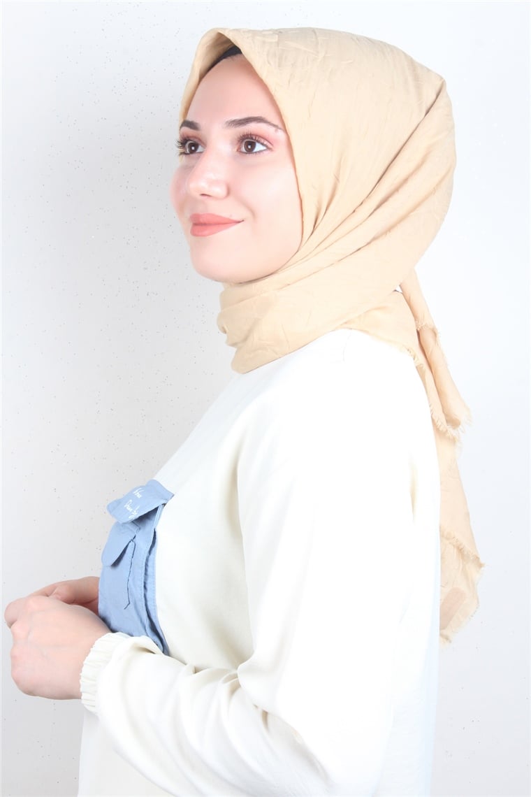 Bambu Kraşlı Eşarp 3081-13 Gold