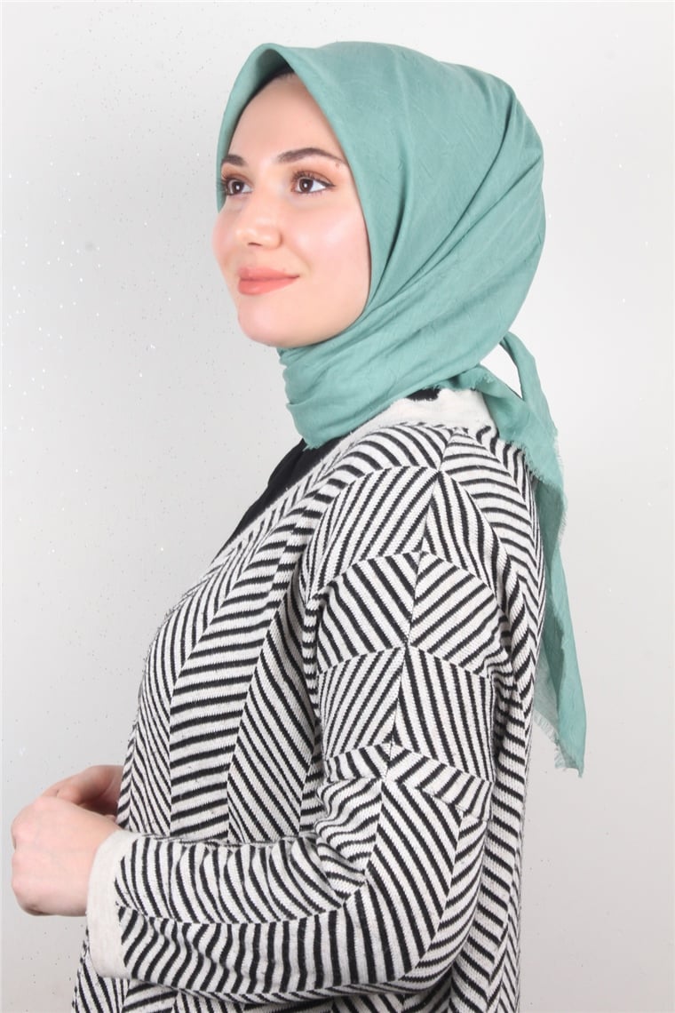 Bambu Kraşlı Eşarp 3081-19 Mint Yeşili