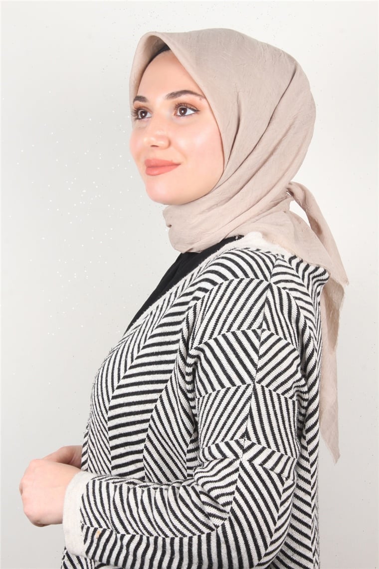 Bambu Kraşlı Eşarp 3081-31 Çöl Beji