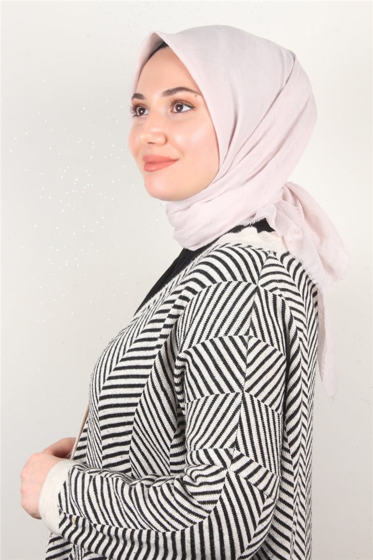 Bambu Kraşlı Eşarp 3081-39 Leylak