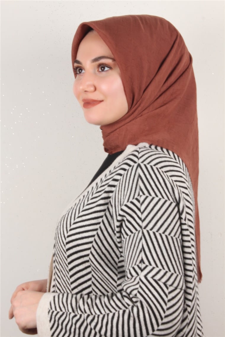 Bambu Kraşlı Eşarp 3081-41 Taba