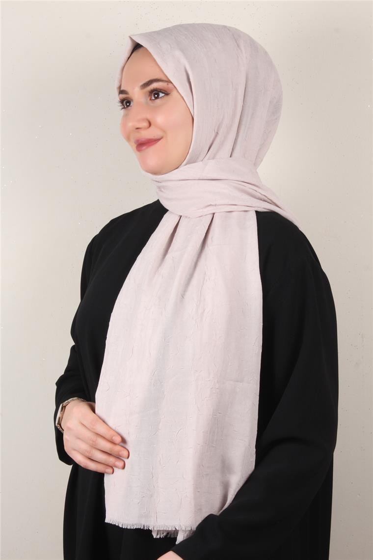 Bambu Kraşlı Şal 2724-119 Açık Toz Pembe