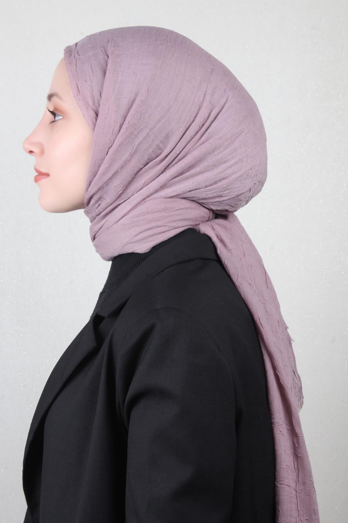 Bambu Kraşlı Şal 2724-132 Sümbül