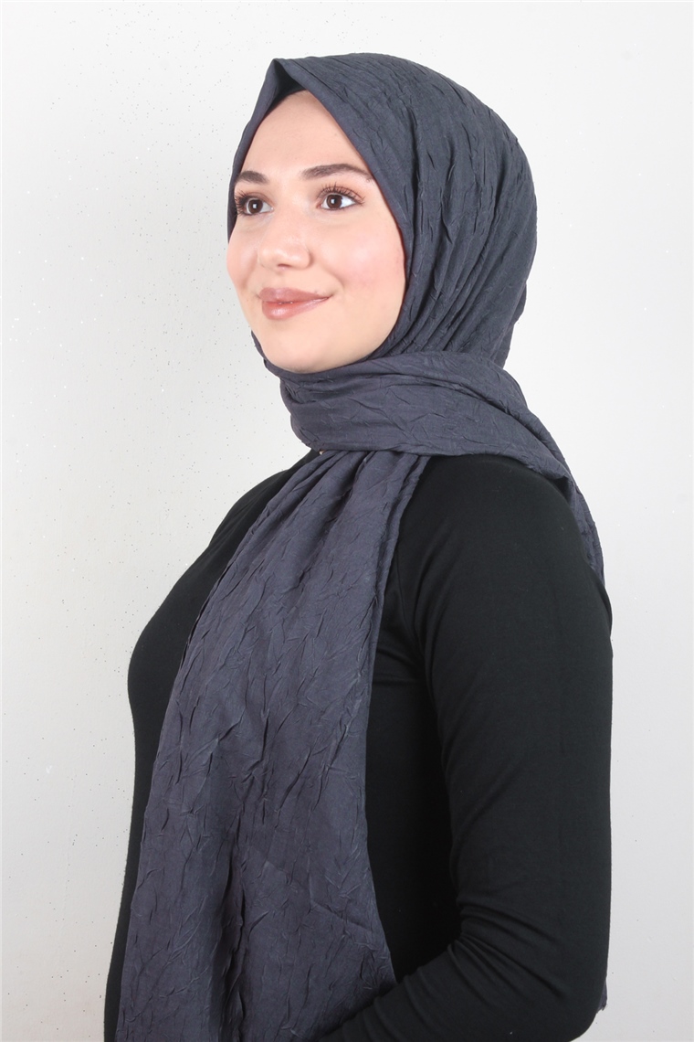 Bambu Kraşlı Şal 2724-48 Antrasit