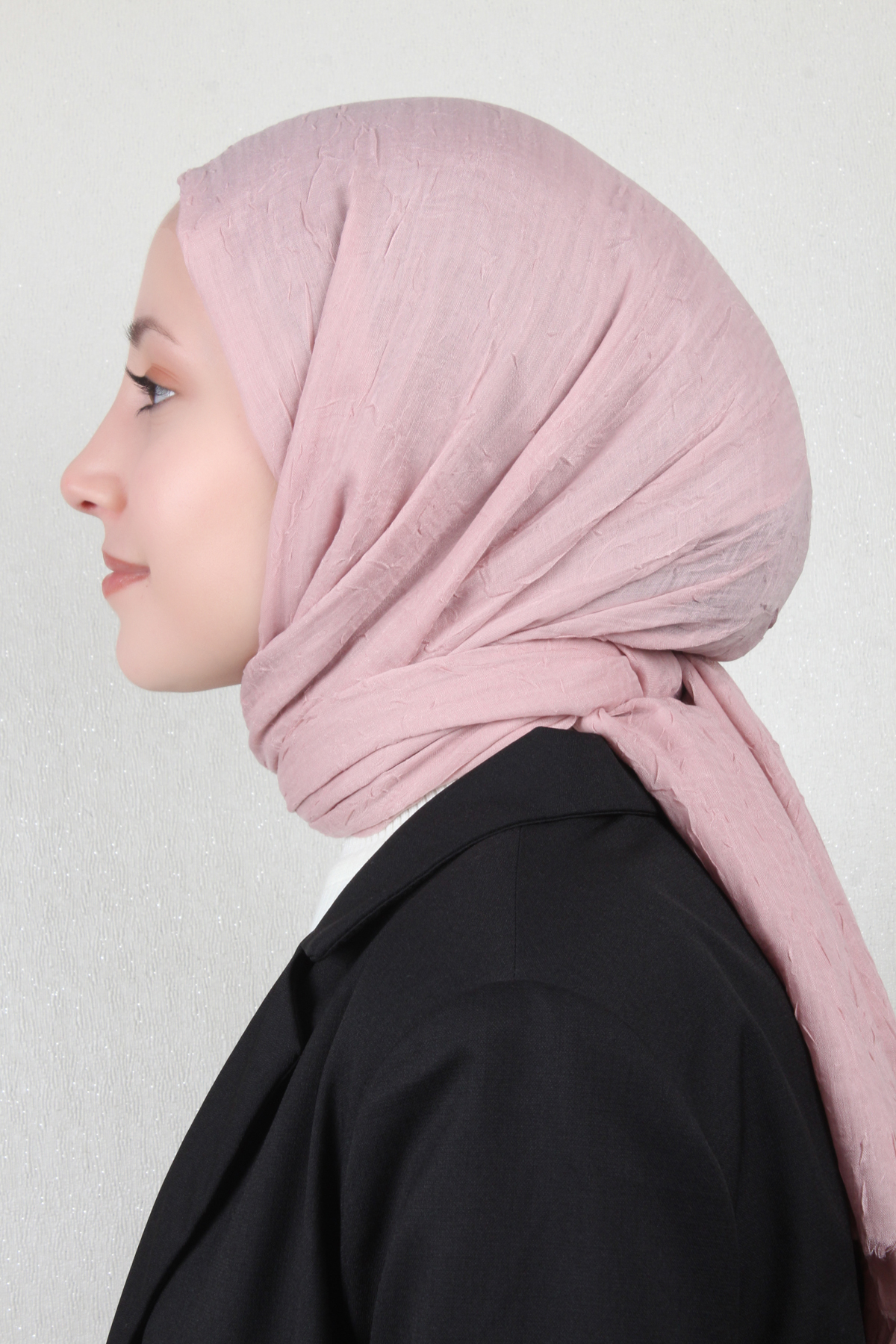 Bambu Kraşlı Şal 2724-59 Rose