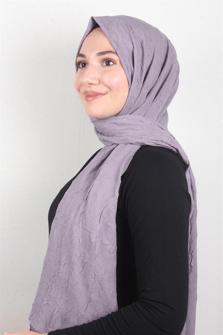 Bambu Kraşlı Şal 2724-62 Lavanta