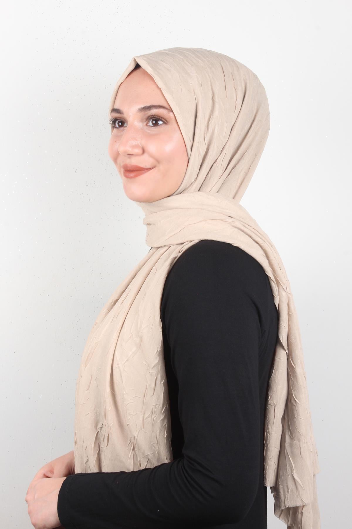 Bambu Kraşlı Şal 2724-64 Nude