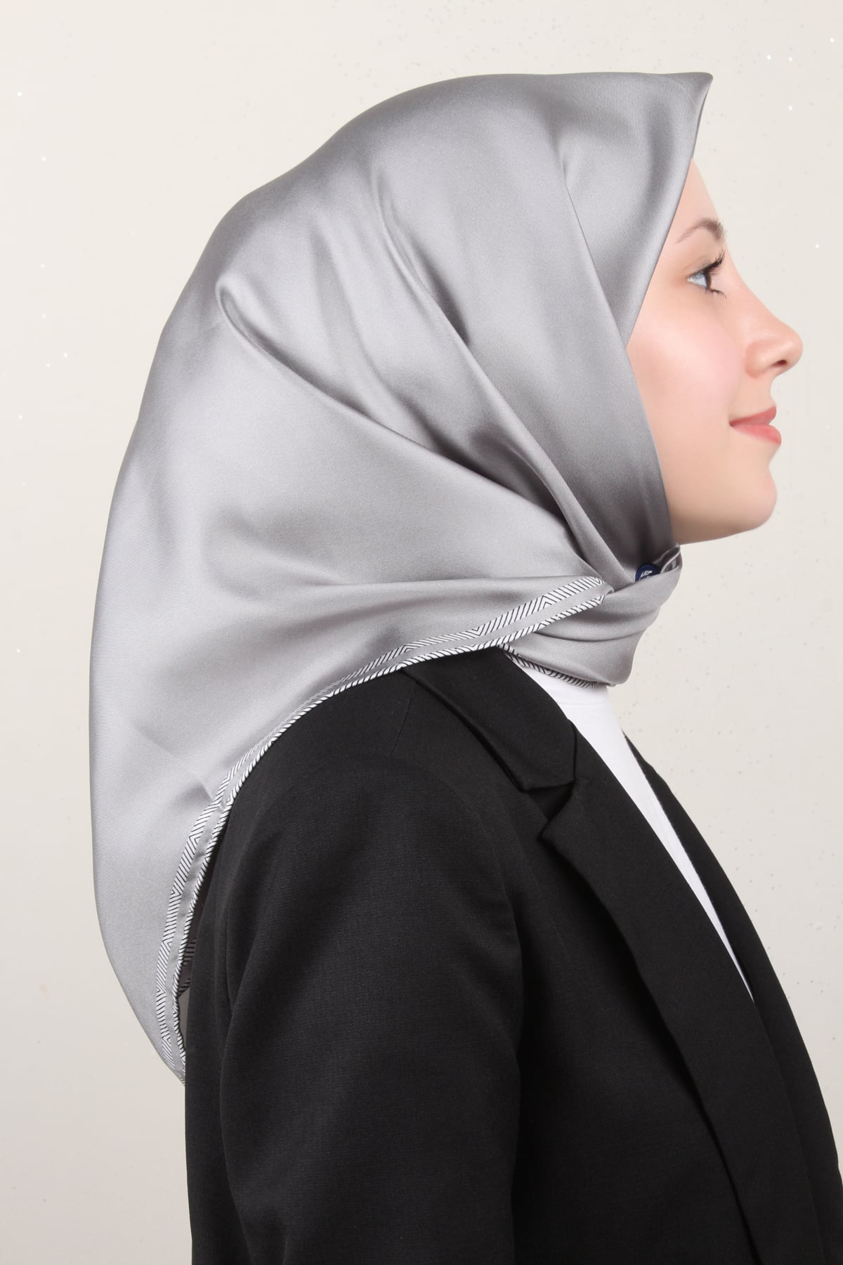 Belli Twil İpek Eşarp 40009-50 Gri