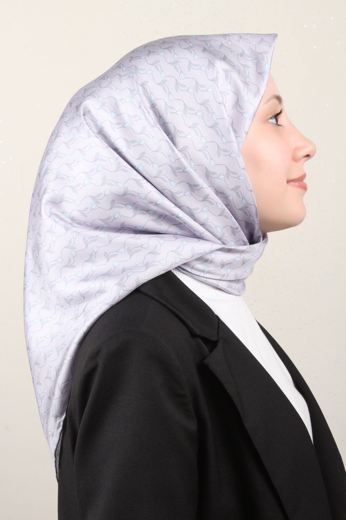 Belli Twil İpek Eşarp 4001-32 Açık Lila