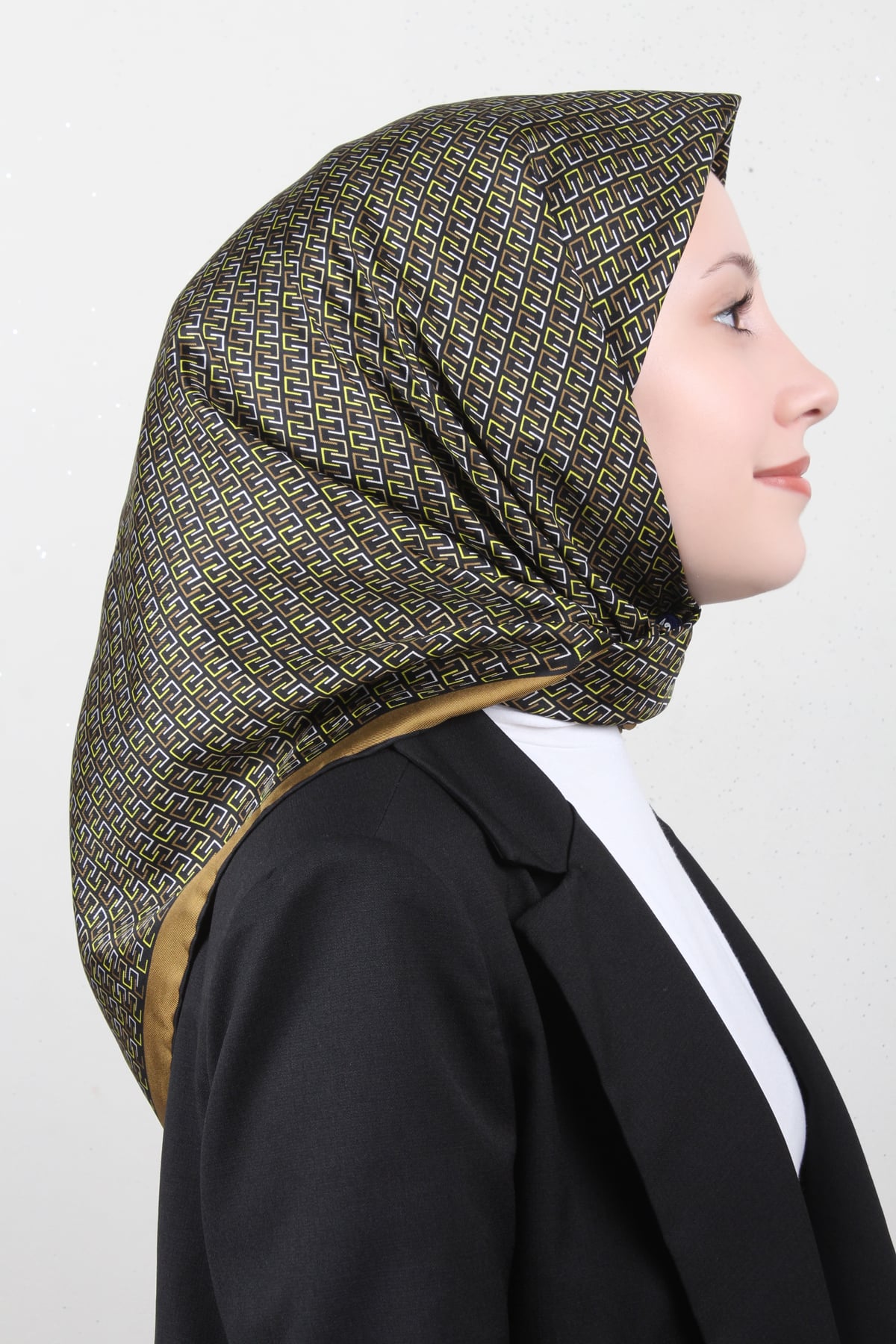 Belli Twil İpek Eşarp 4002-05 Yağ Yeşili
