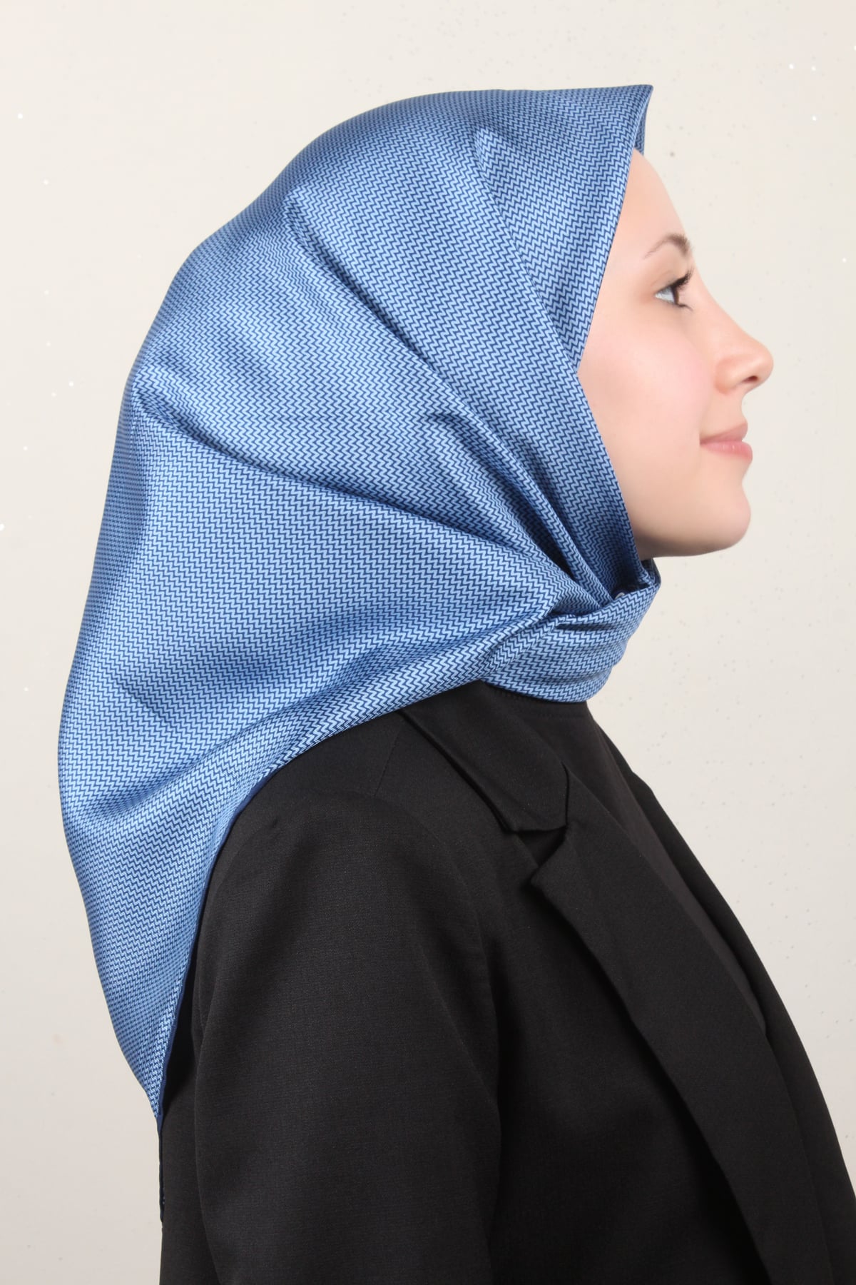 Belli Twil İpek Eşarp 4007-02 Mavi