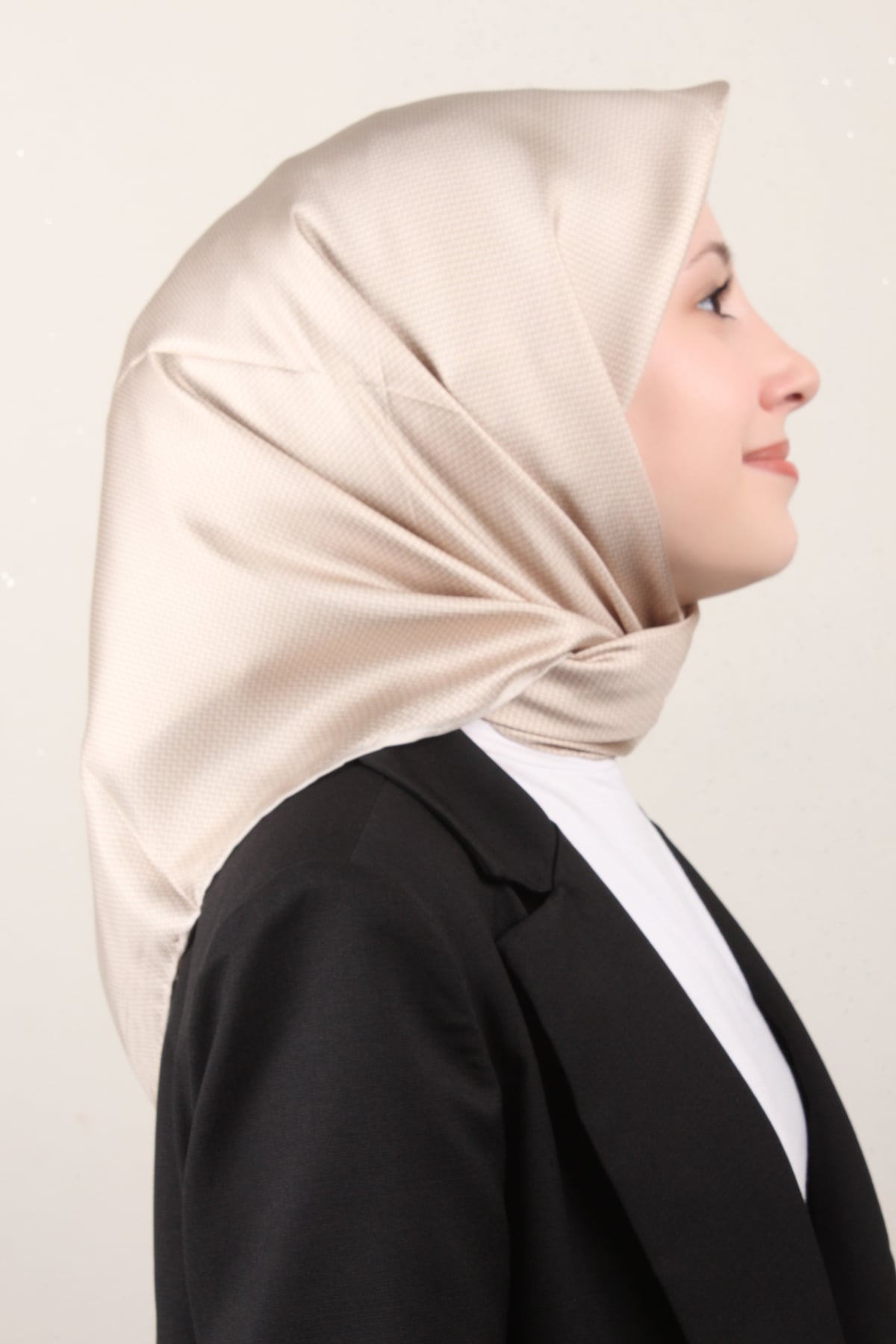 Belli Twil İpek Eşarp 4007-83 Krem