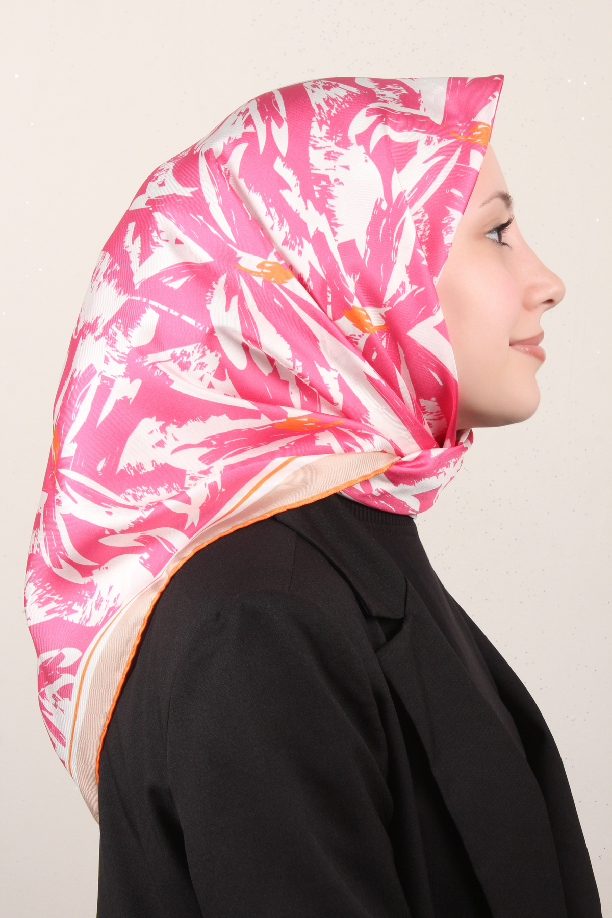 Belli Twil İpek Eşarp 4014-34 Pembe
