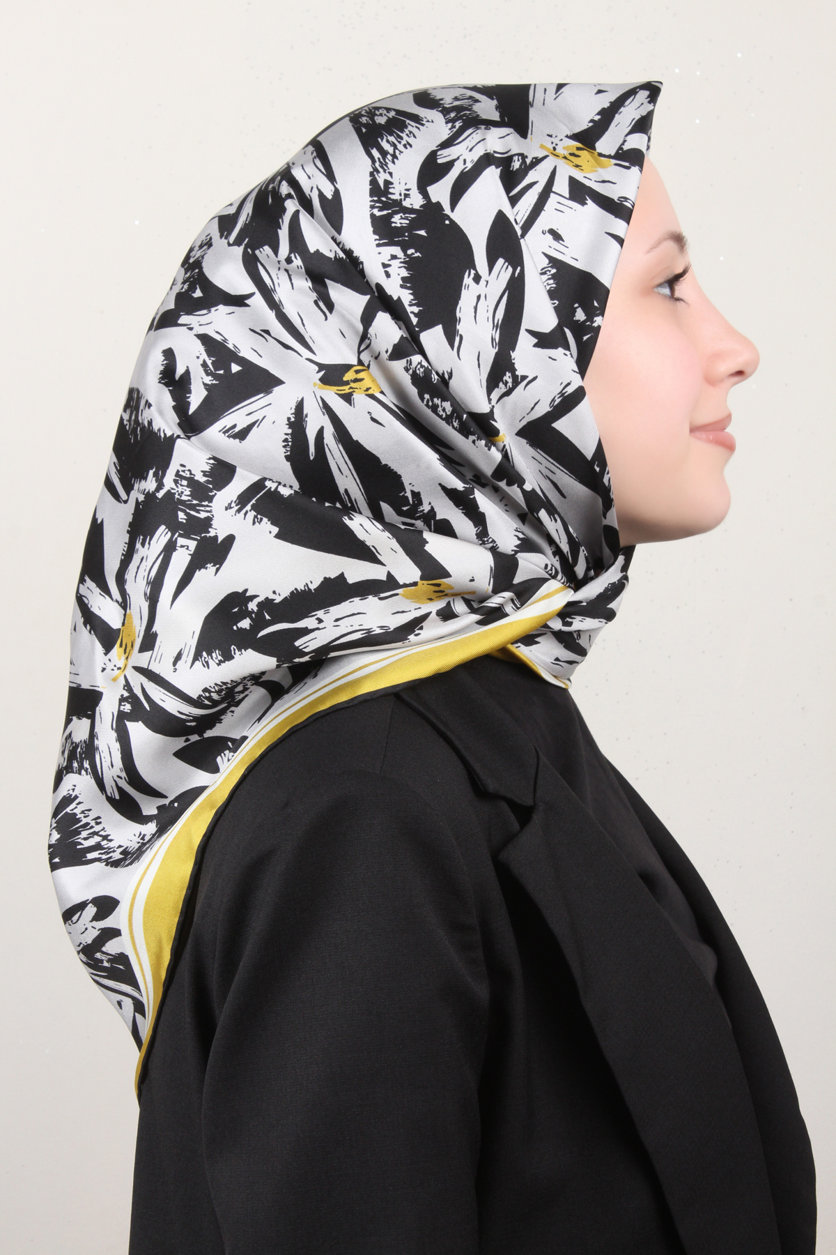 Belli Twil İpek Eşarp 4014-54 Yağ Yeşili