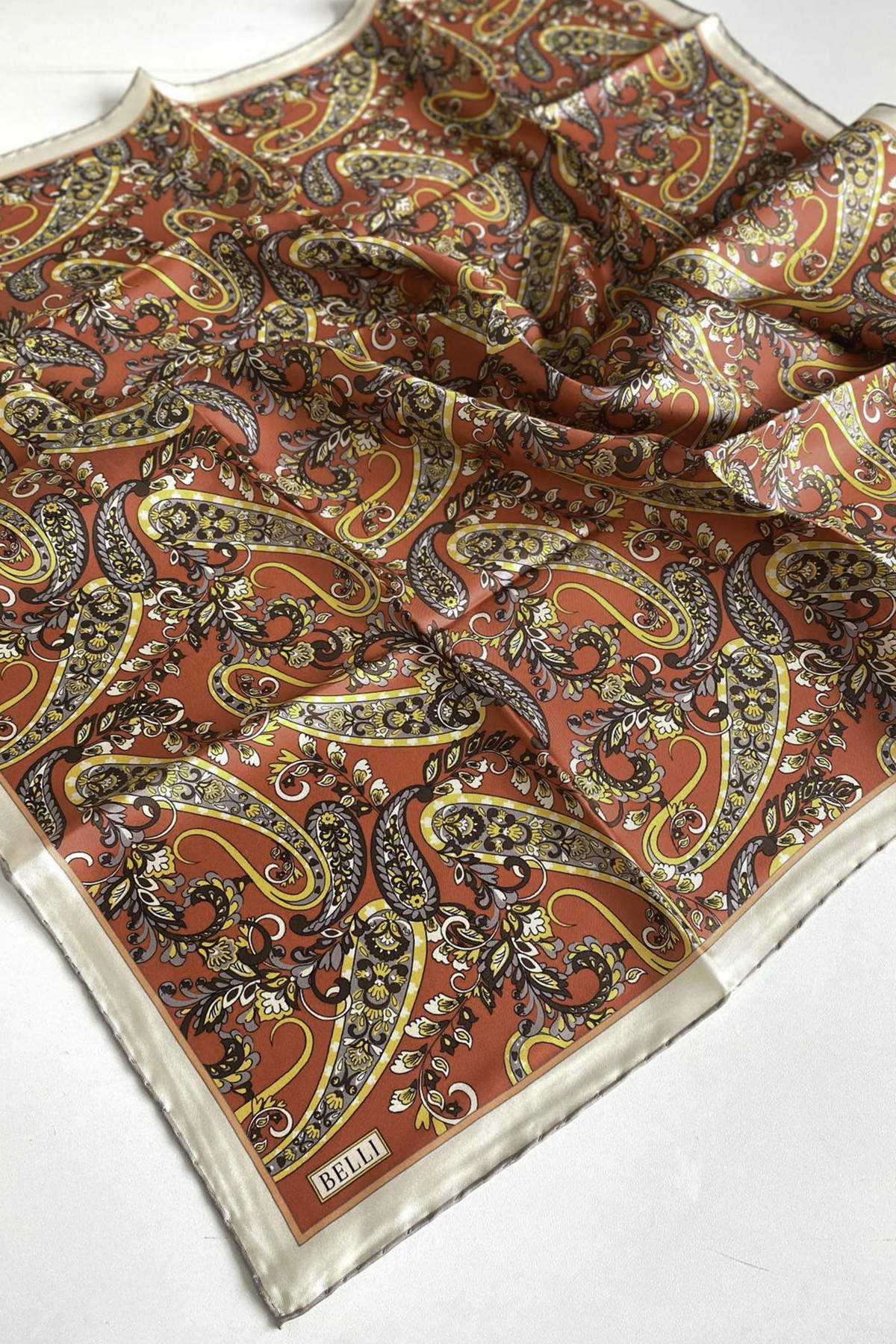 Belli Twill İpek Eşarp 2025 Yaz 41001-35