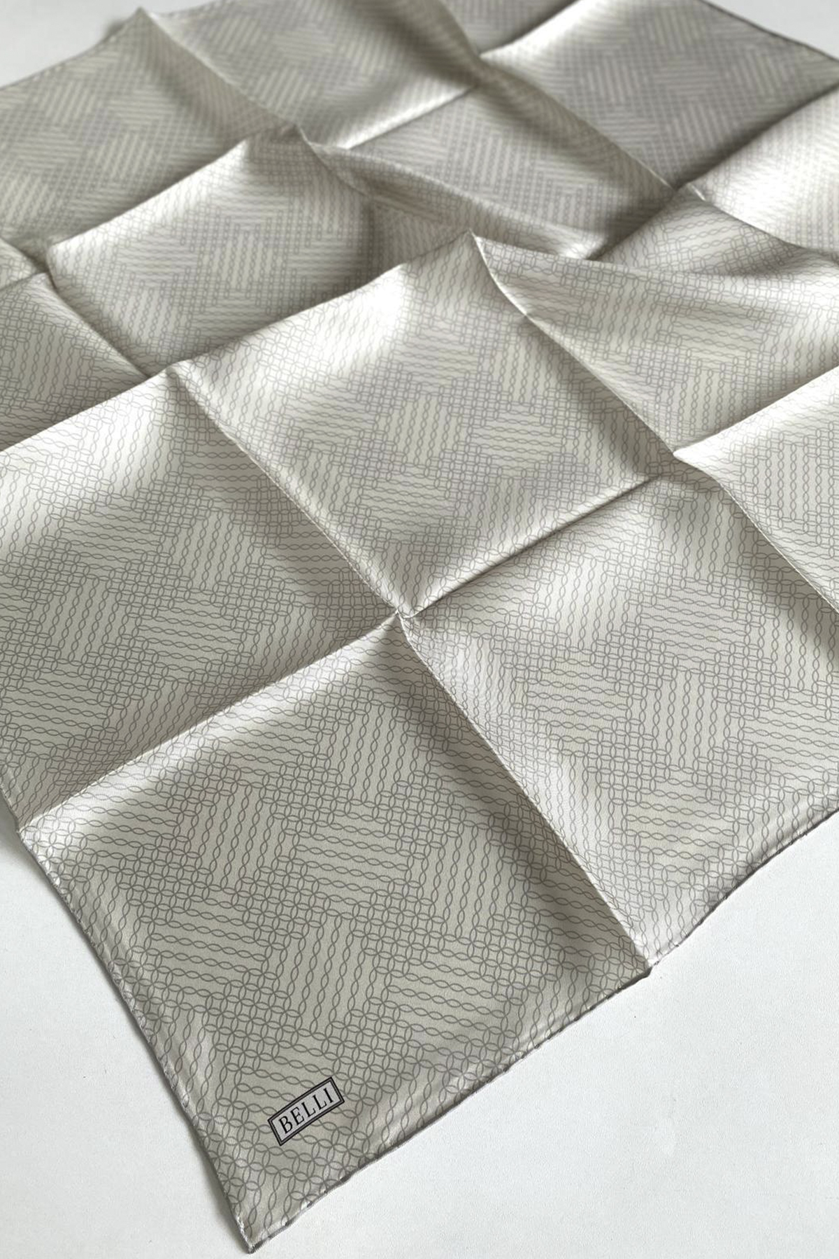 Belli Twill İpek Eşarp 2025 Yaz 4104-55
