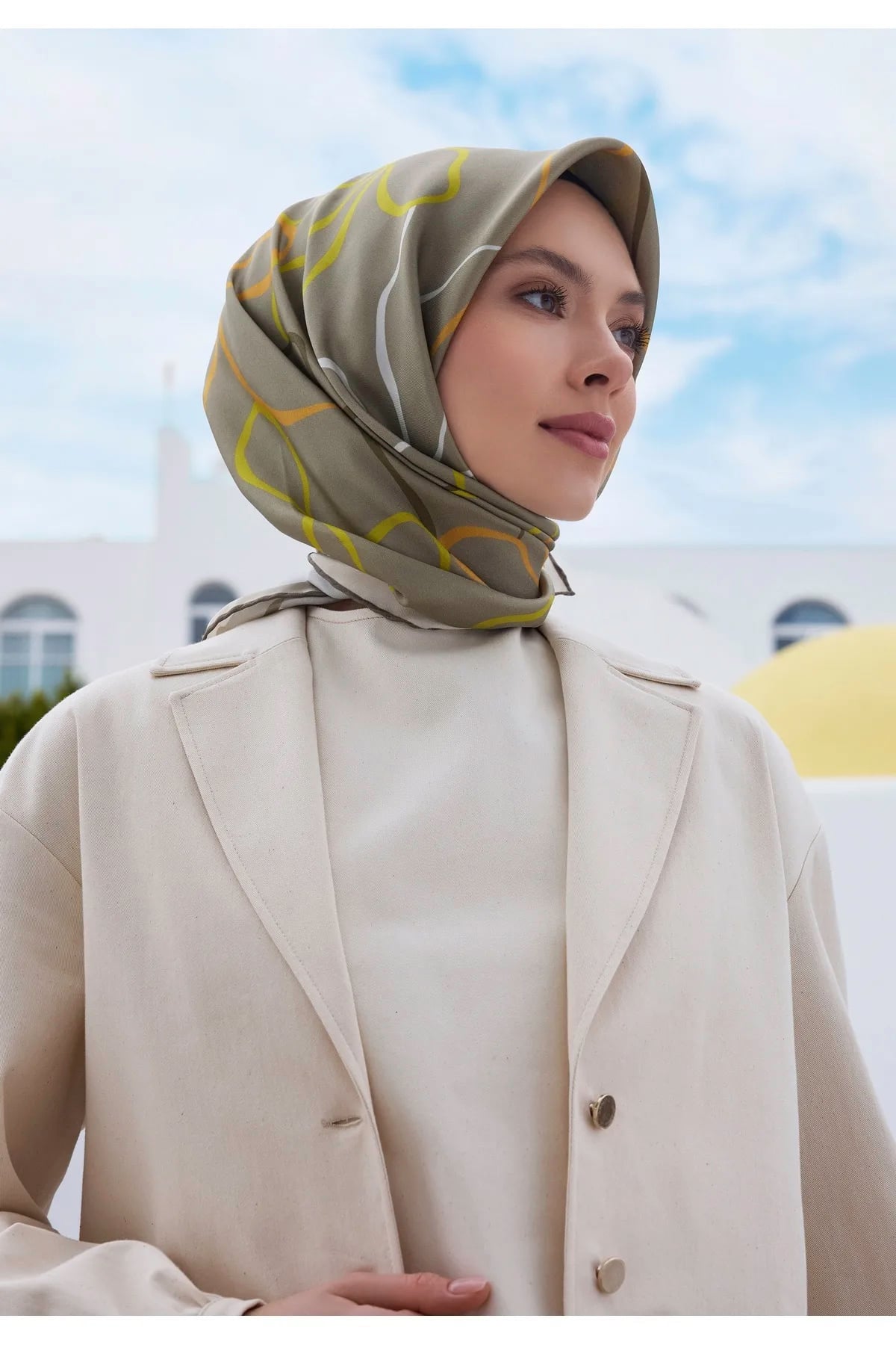Belli Twill İpek Eşarp 2025 Yaz 4113-34